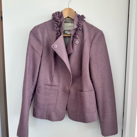 Banana Republic Wool Blend Herringbone Jacket - Picture 2 of 7